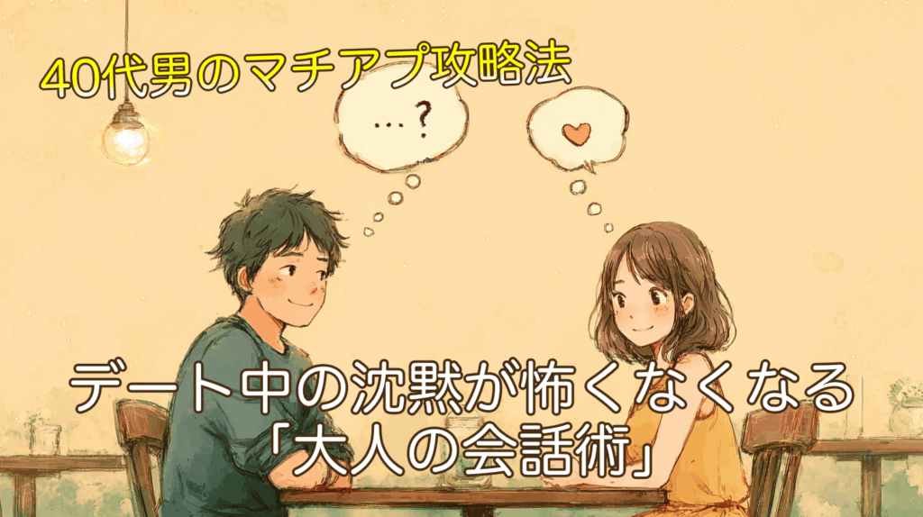 40代の奥手男性必見！デート中の沈黙が怖くなくなる「大人の会話術」