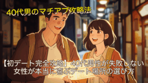 【初デート完全攻略】40代男性が失敗しない、女性が本当に喜ぶデート場所の選び方